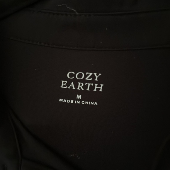 Cozy Earth Bamboo Stretch Knit Lounging Casual Outfit M Black - Picture 3 of 4